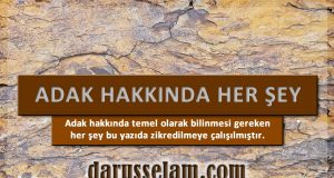 Adak Nedir, Adak Hakkında Her Şey