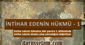 İslamda İntihar Edenin Durumu