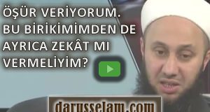 &Ouml;ş&uuml;r Veren Kişi Aynı Gelirden Zekat Verir mi?